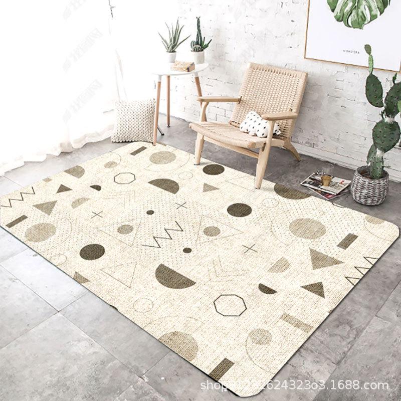 Severský lehký luxusní kreslený koberec do obývacího pokoje, ložnice nebo pracovny