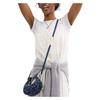 Coach JONIE 15 Logo Print Silver Hardware Signature Denim Shoulder Crossbody Tote Mini Women's Blue