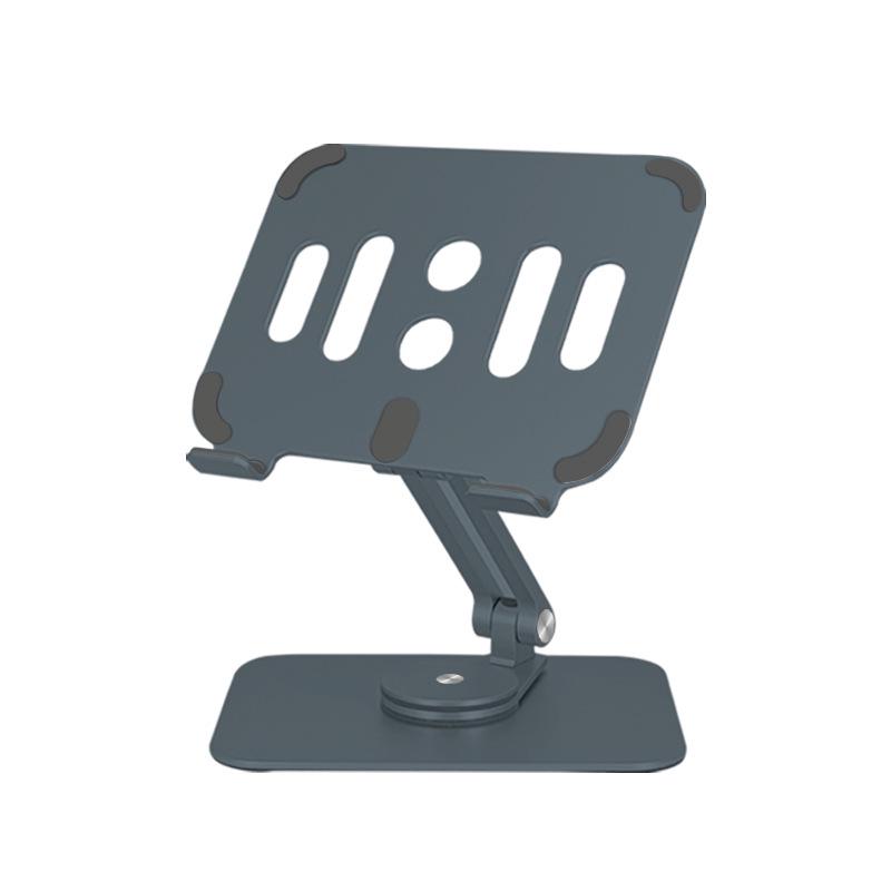Soporte Giratorio para Tablet de Aleación de Aluminio con Ajuste de Tres Ejes y Diseño Plegable Antideslizante