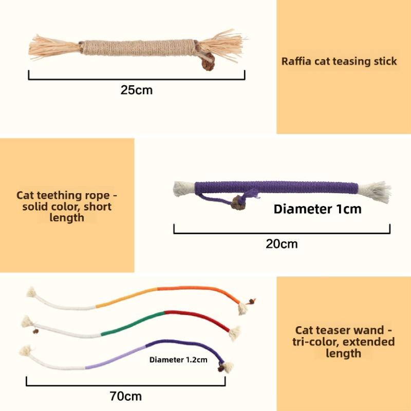 Cat Bite Rope Toys for Self-entertainment and Boredom, Teeth Grinding and Cleaning, Cat Mint, Gall Fruit, Cat Toys, Cat Toys