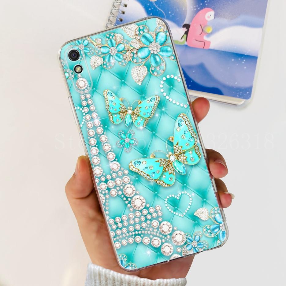 For Xiaomi Redmi 9A Case Stylish Painted Cover Soft Silicone Phone Case For Xiaomi Redmi 9AT 9A Redmi9A Back Cover 6.53'' Bumper