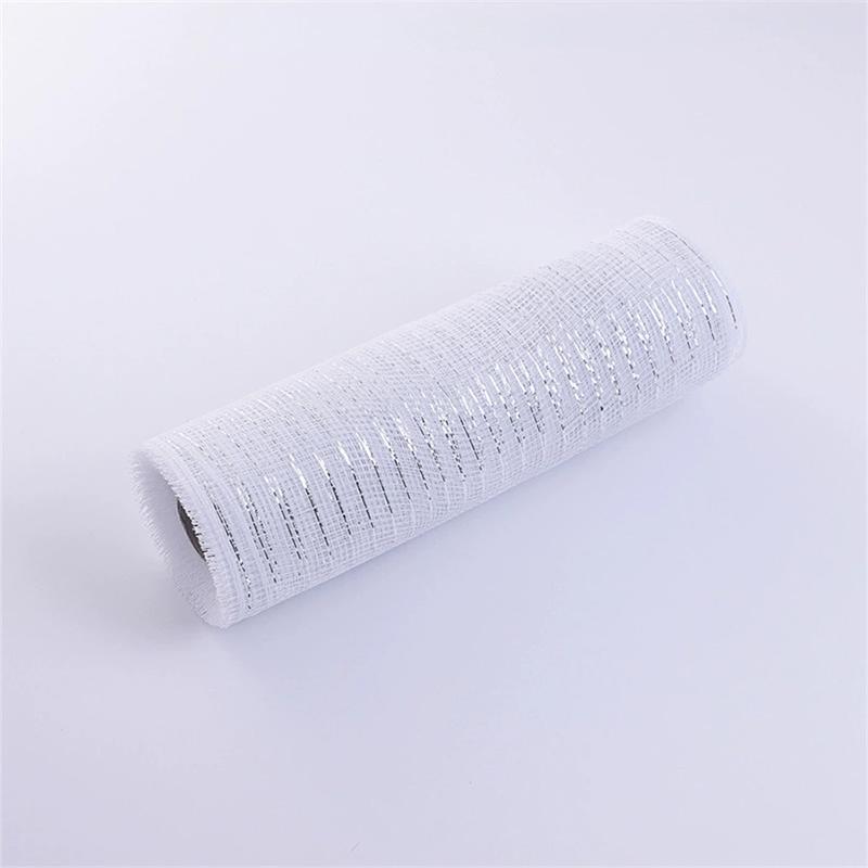 Christmas Tree Decorations Mesh Ribbon - For Wreath, Bow, Garland | Christmas/New Year Home Decor & Navidad Gift Accessories