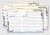 Inkdotpot Recipe Card 6x4 inch Single-Sided Recipe Design Cards White Floral Recipe Cards Wedding-Bridal Shower-Baby Shower- Pack of
