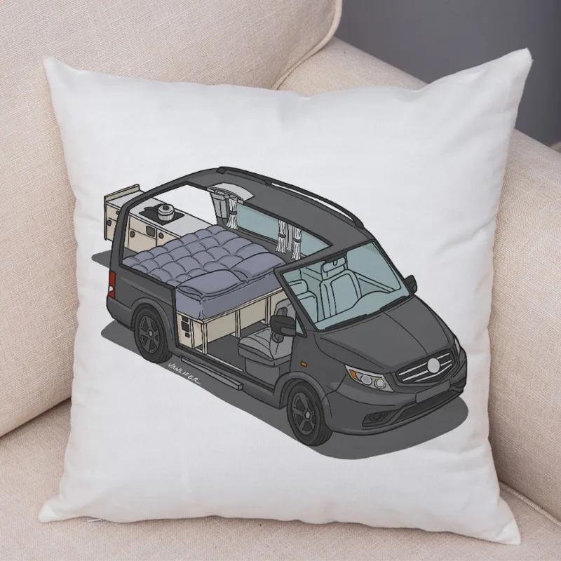 Cartoon Toy Car Decorative Pillowcase Car Ornaments Office Living Room Sofa Home Pillowcase