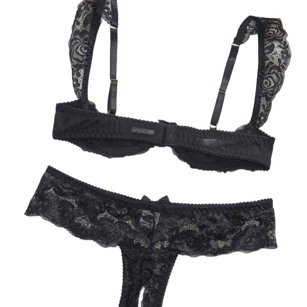 JYL Mesh Ring Neck Decor Lingerie, Minimalist Style For Home Daily Wear
