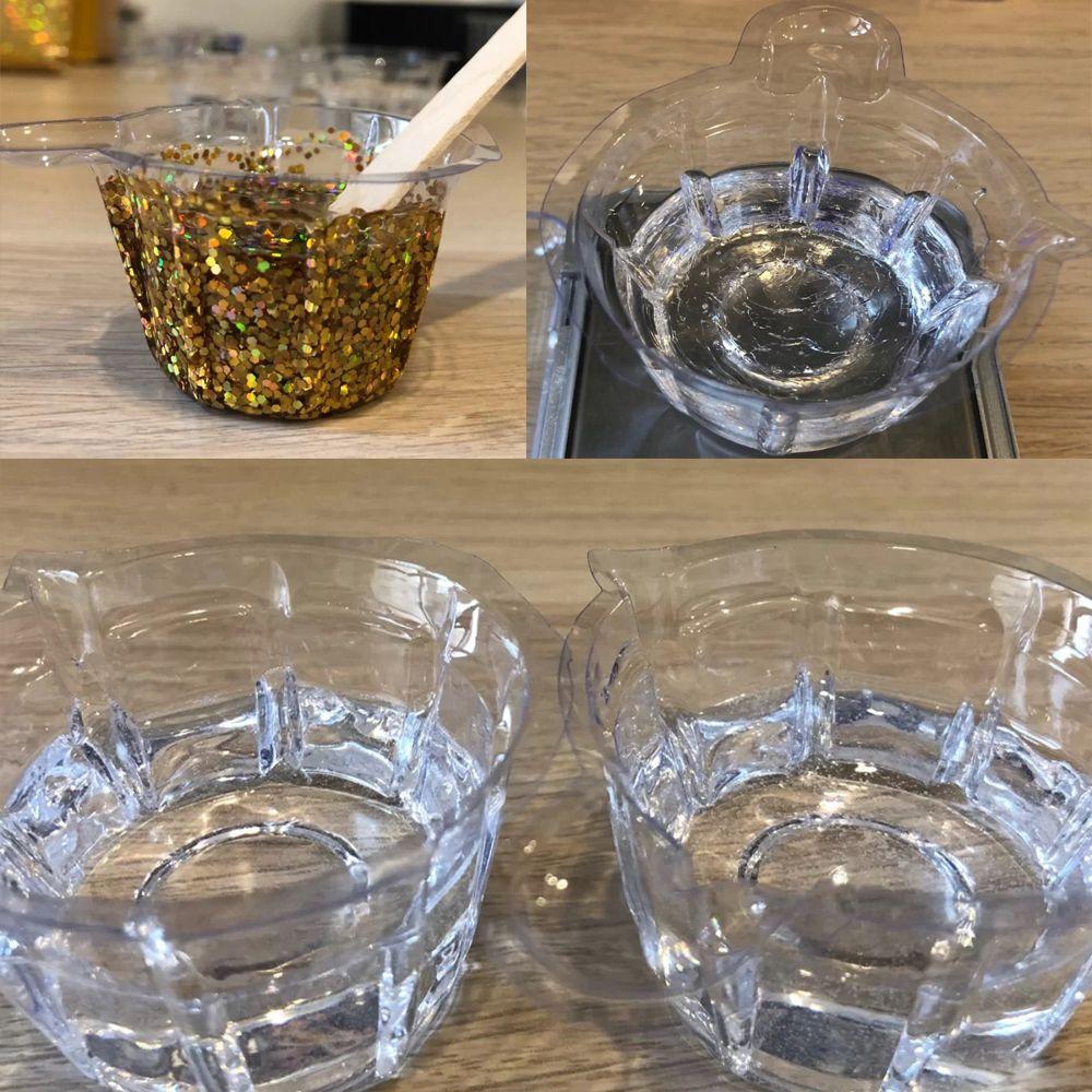 Transparent Epoxy Medicine Pills Resin Palette Cup Liquid Container Dispensing Cups Mixing Tool