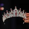 Luxury Baroque Queen Tiaras Hair Jewelry Bridal Headwear Headwear Rhinestone Diadem  Wedding
