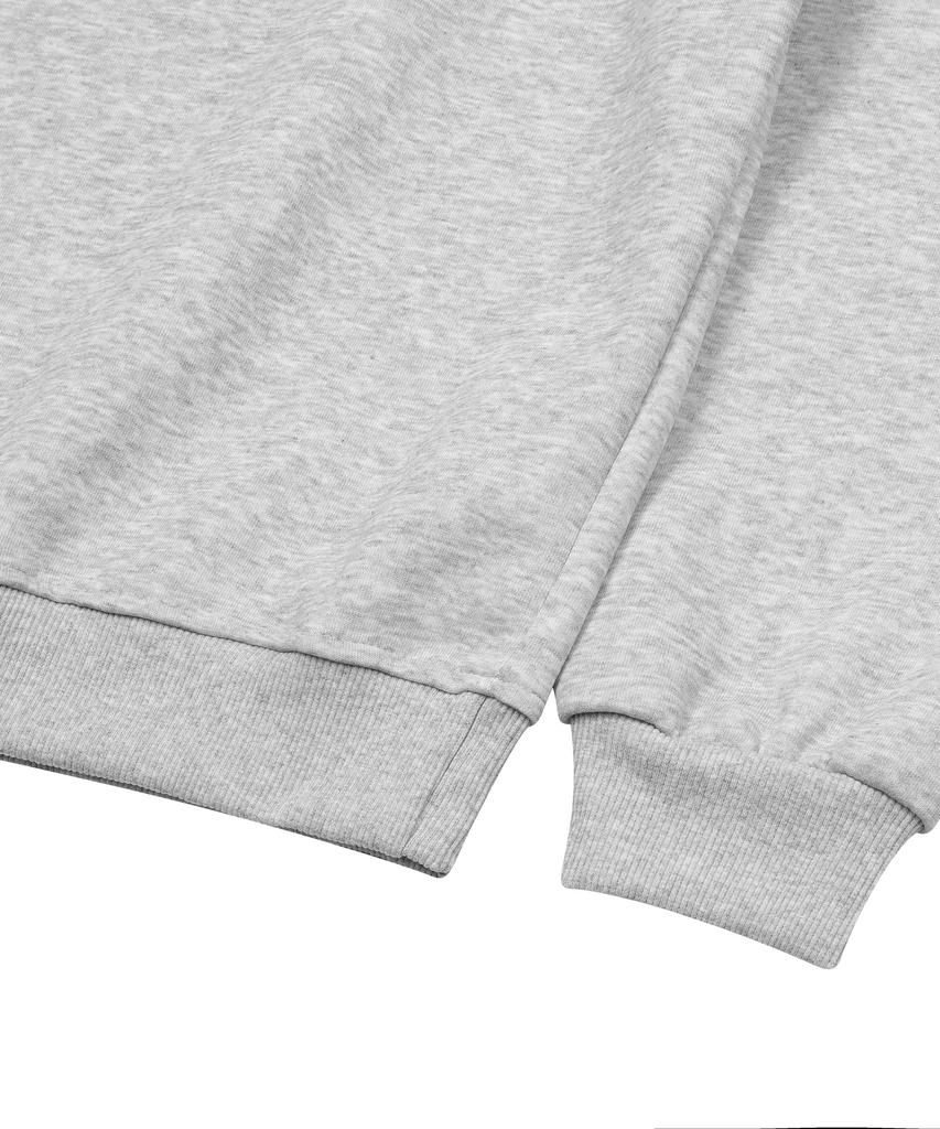 MUCENT Moa Dot Heart Logo One-Shoulder Sweatshirt (2 Colors)