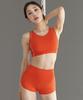 XEXYMIX Pole Piping Crop Top Fiesta Red Xt4357G
