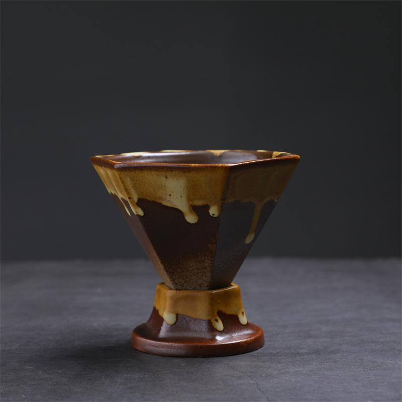 Creative Ceramic Cup Light Luxury Coffee Cup Saucer Set Retro Design Water Cup Afternoon Tea Cup