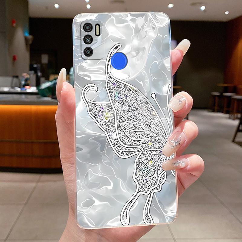 For Tecno Spark 5 Air 6 Air Spark5 Pro Funda Cover Flower Butterfly Bow Phone Casing Soft Silicone Transparent TPU Jelly Case