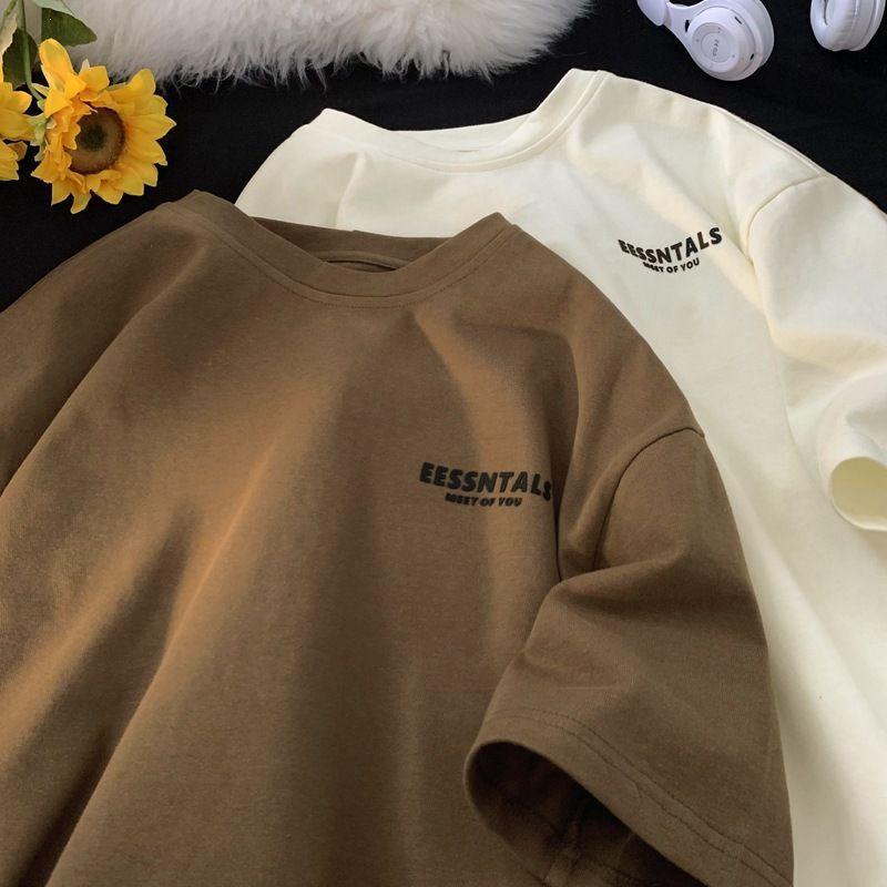 Men s Trendy Loose Fit Summer T-Shirt 2XL коричневый