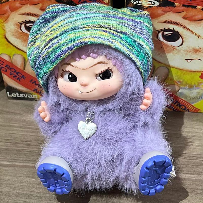 New wakuku Plush Doll Keychain The Monsters Box Toy New Vinyl Doll Kawaii Backpack Pendant Decoration Case Gift Cute wakuku