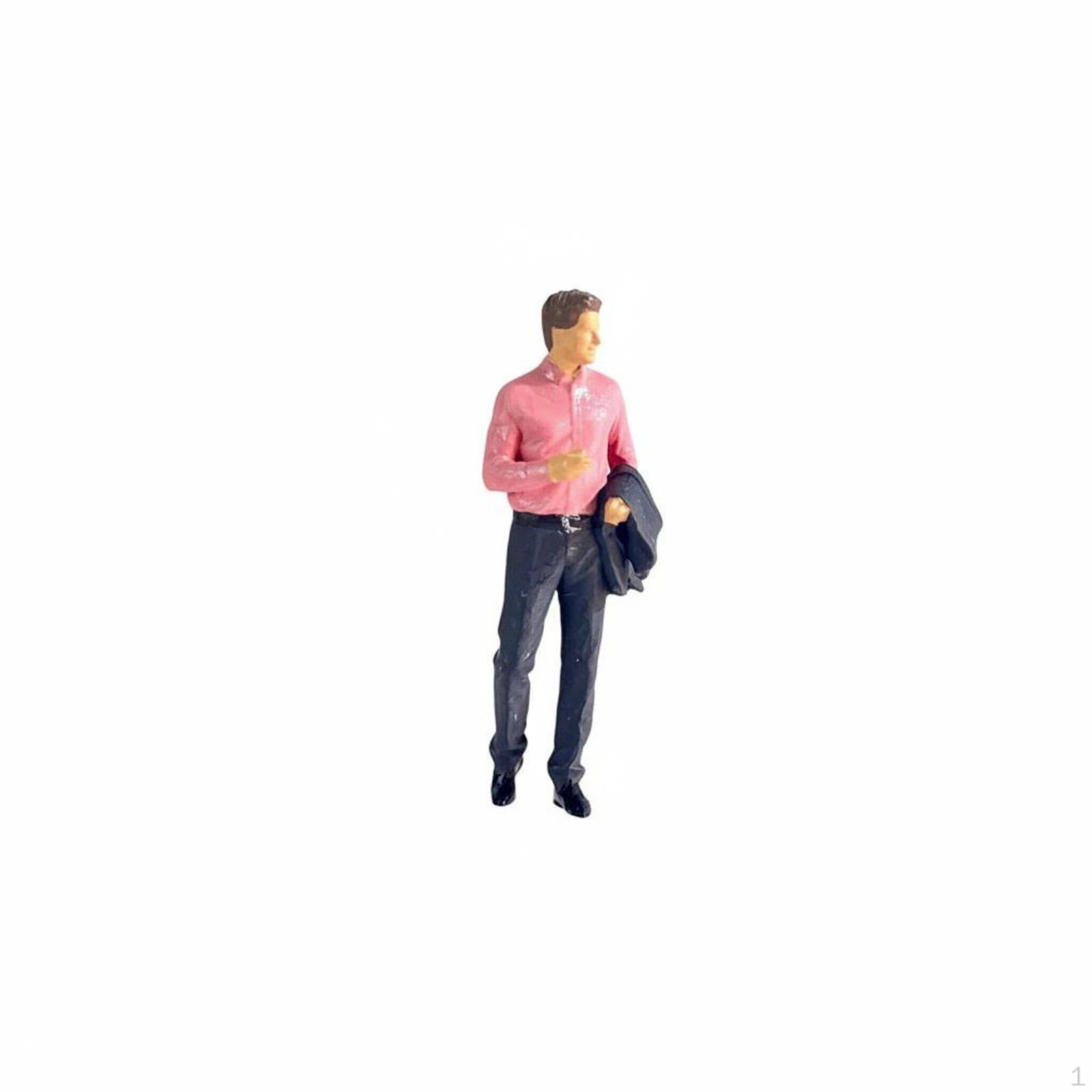 2 Pieces 1/64 Scale Figures Highly Detailed 1:64 Figure Collectible Business People Miniatures