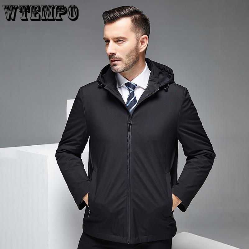Winter Baumwolljacke für Männer mittleren Alters, Baumwolljacke für Väter mittleren Alters, Business Casual mit Kapuze, warme Baumwollkleidung