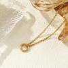 1 Piece Necklace 18K Gold Plated 304 Stainless Steel With Spring Ring Clasp For Women Gift