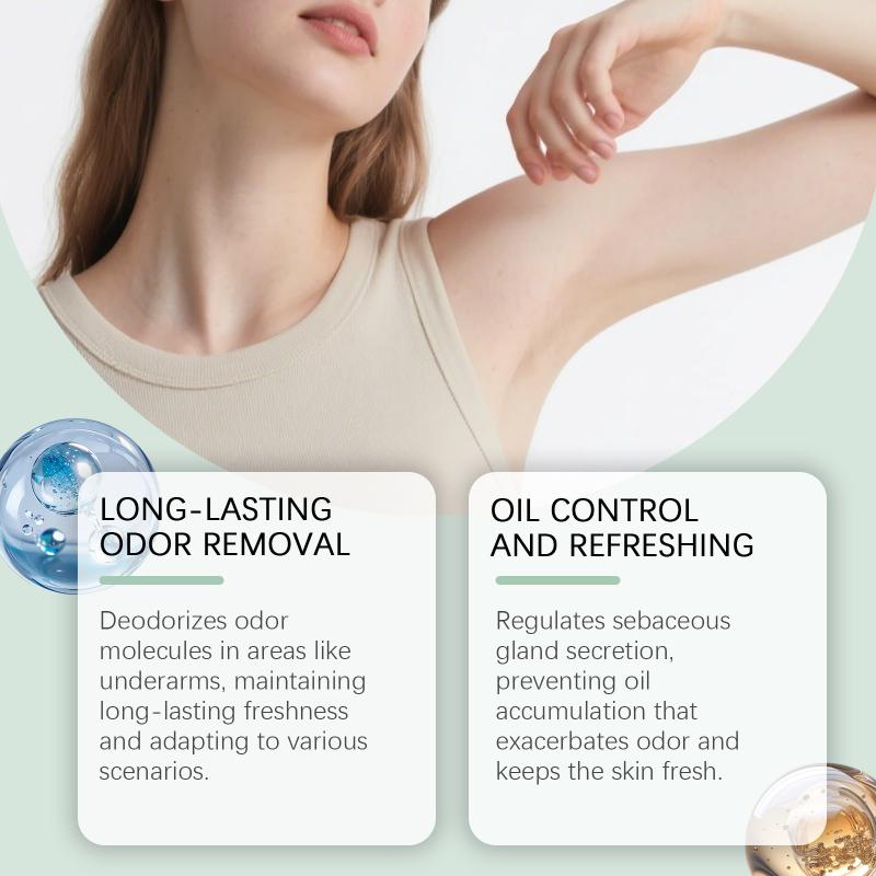 Oceaura Fast Absorbing Lightweight  Control Odor Defense Care Refreshing Underarm Serum Oil For Daily Freshness