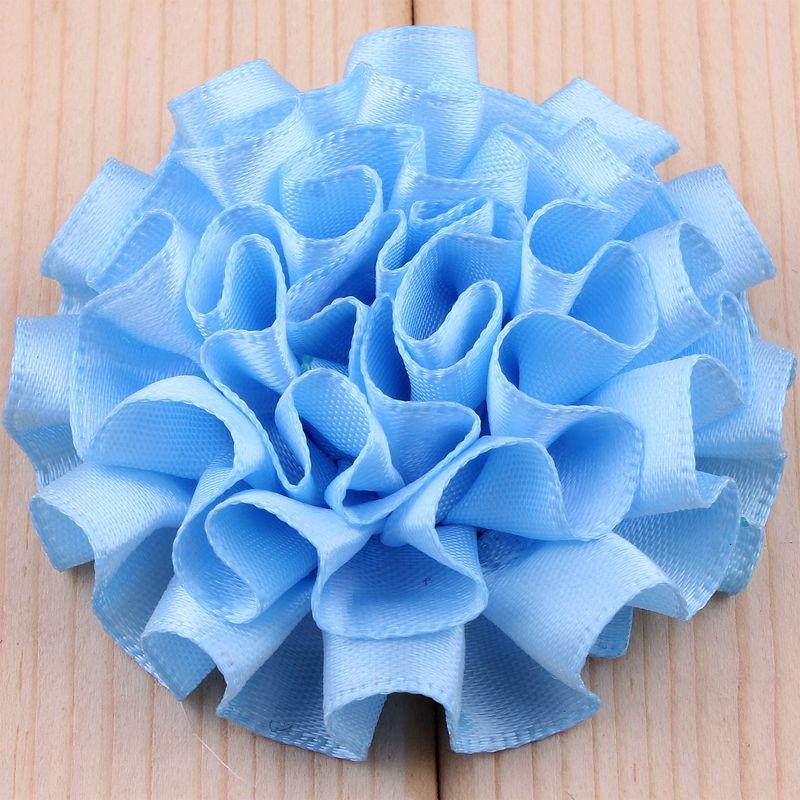 

10 ШТ 5,5 СМ Сатинова Штучна Мереживна Тканина Весільна Сукня Шифонові Квіти Одяг Нареченої Головний Убір Прикраса