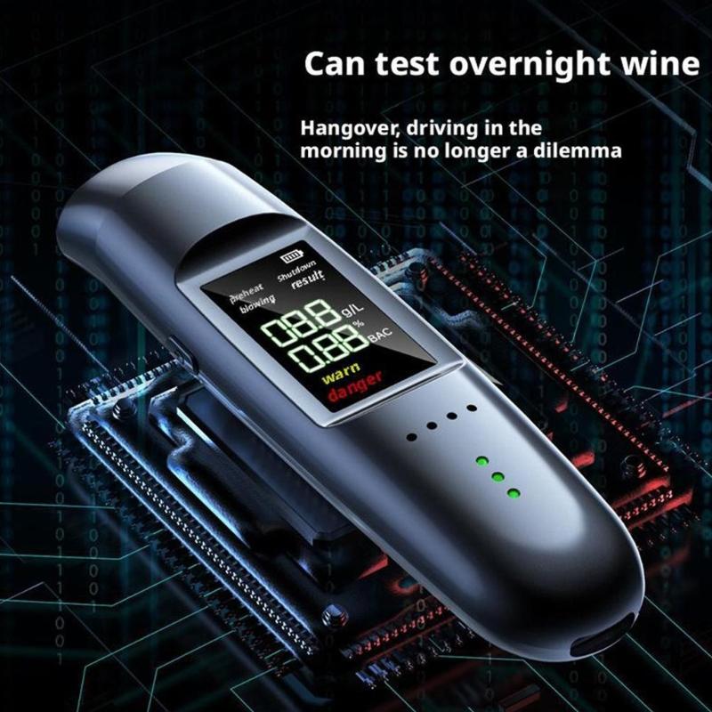 Compact Alcoholic Tester Featuring Fast Non Contact Detection USB Charging for Easy Alcoholic Testing Portable Breathalyzer