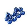 10 ks M3 Nylonová vložka Samozajišťovací Hliníkové Matice Šestihranná Pojistná Matice Královská Modrá
