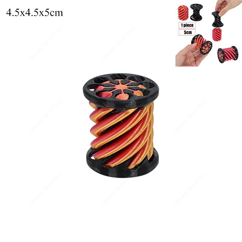 3D Printed Spiral Cone Impossible Pyramid Passthrough Fidget Toys Kids Sculpture Pass Through Vortex Thread Decompression Dolls
