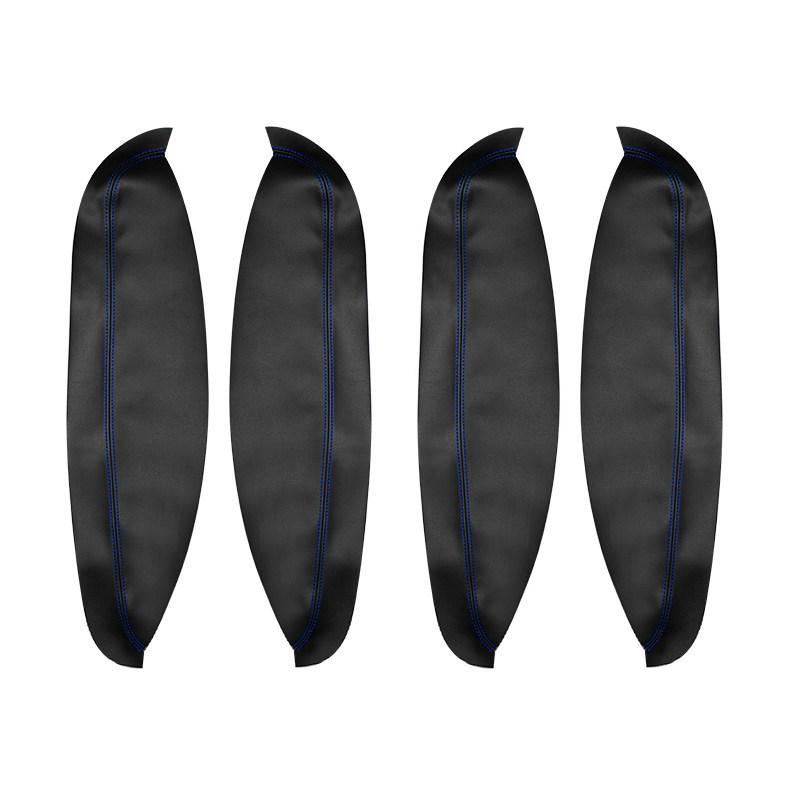 For Nissan Qashqai +2 2007 2008 2009 2010 2011 2012 2013 2014 4pcs Microfiber Leather Car Interior Door Armrest Panel Cover Trim