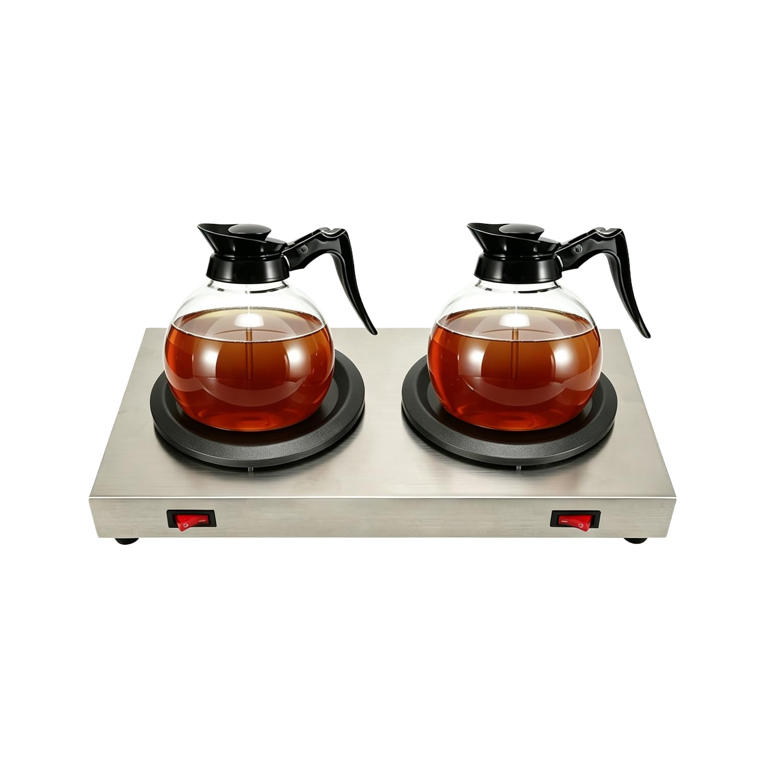 Kurflo Commercial Coffee Double for Stainless Suitable for Coffee Break Events Warmer, Warmer, Long-lasting Warmth, 1.8L Decanters, Steel, Shops,