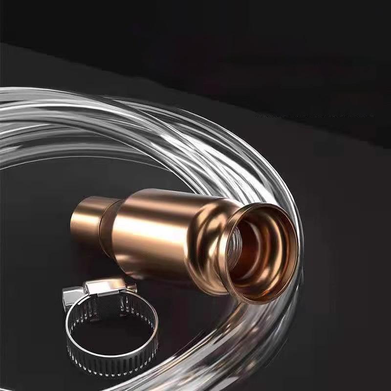 Self Tools Gasoline Fuel Siphon Hose Pump Manual Suction Pipe 2M for Car Motorbike Boat Emergency