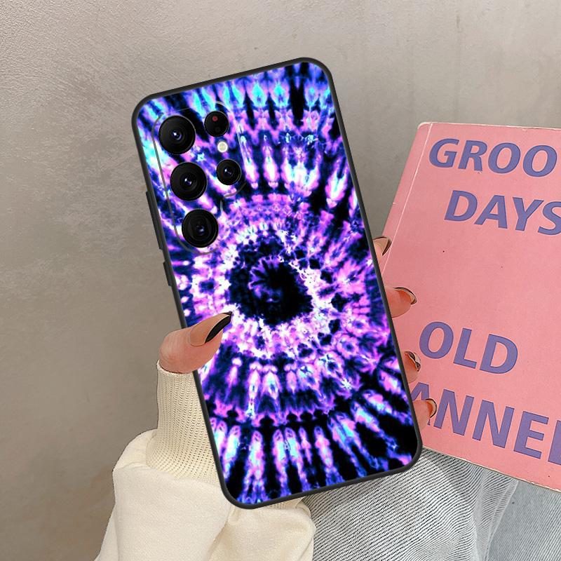 

Colorful Tie Dye Rainbow Hippie Art Case For Samsung Galaxy S25 Ultra S20 S21 S22 S24 S23 Ultra S9 S10 Plus S25 FE Cover Coque Galaxy S25 FE