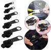 6pcs/set Instant Zipper Universal Instant Fix Zipper Repair Kit Replacement Zip Slider Teeth Rescue  Design Zippers For Sew