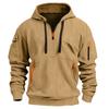 2025 Autumn and Winter New Hooded Casual Jacket Zipper Cardigan Trendy Men's Sweatshirt