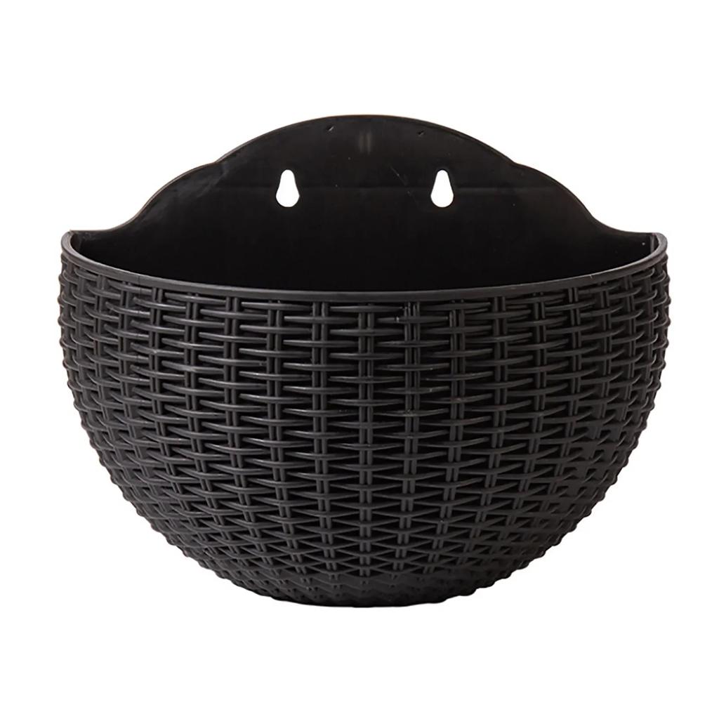 Flower Pot Exquisite Wall-mounted Plastic Wall Hanging Basket Flowerpot for Outdoor Garden Balcony Planter Bucket Home Decor