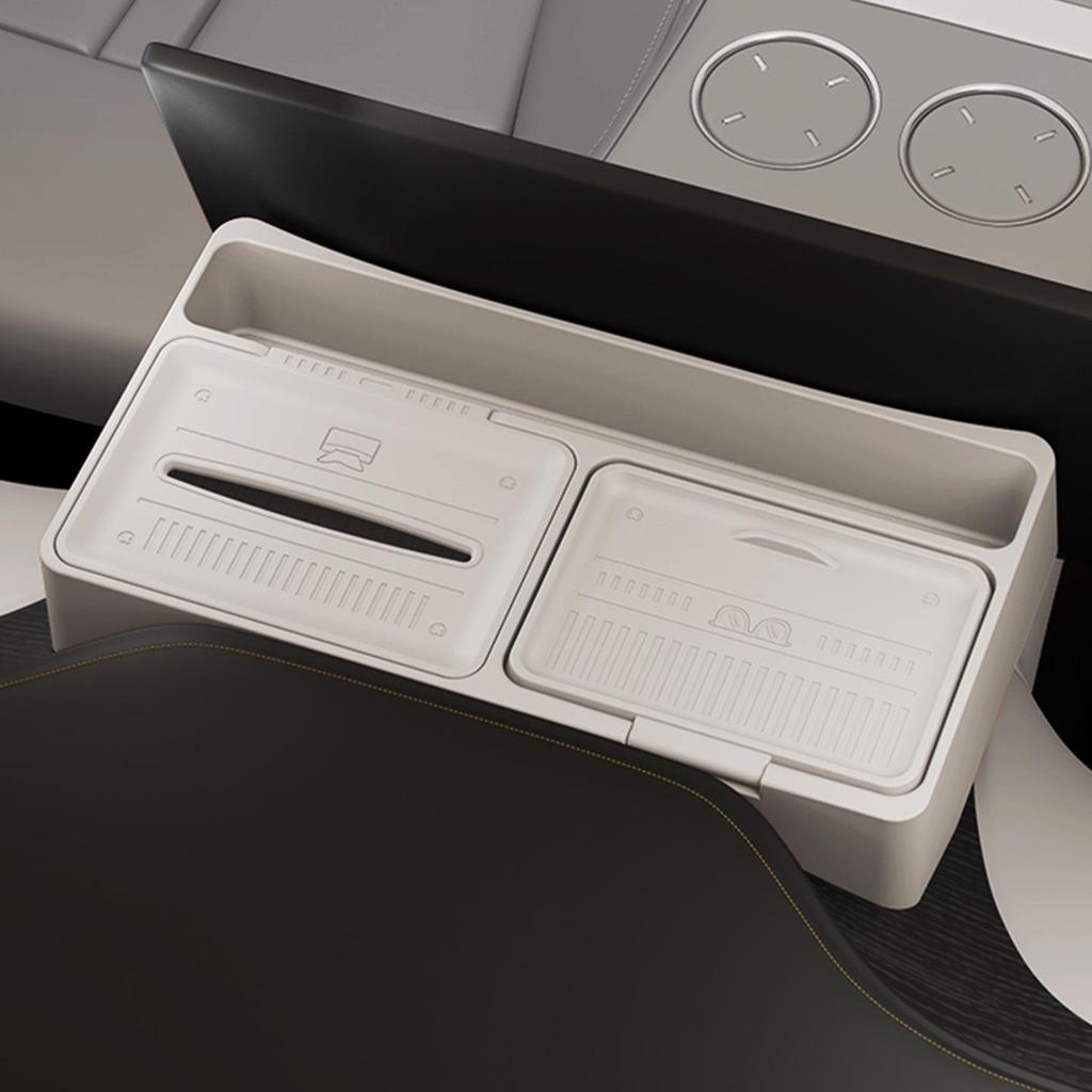 Xiaomi YU7 Car Screen Rear Organizer & Tissue Box - Fits 25 Models, Non-Slip, Anti-Fall Dashboard Storage