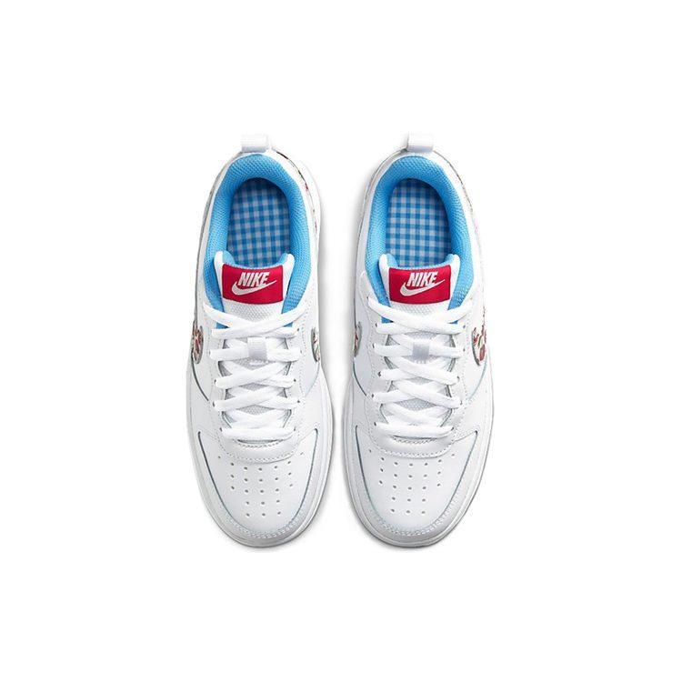 Nike Court Borough Low 2 White Cherry GS CJ2238-100