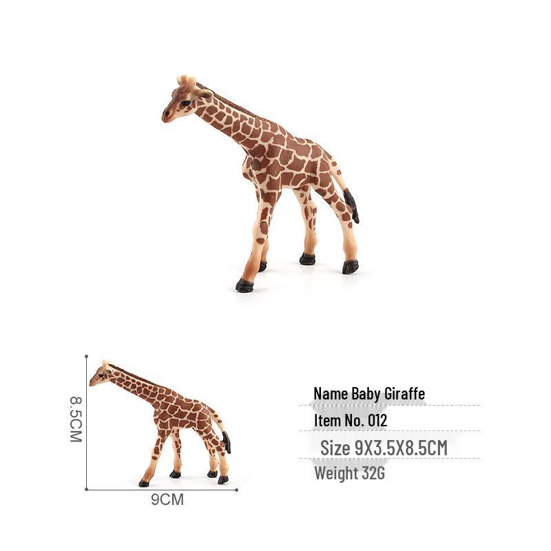 

Набор моделей семьи жирафов - Игрушки-симуляторы диких животных (4 штуки, от большого к малому)