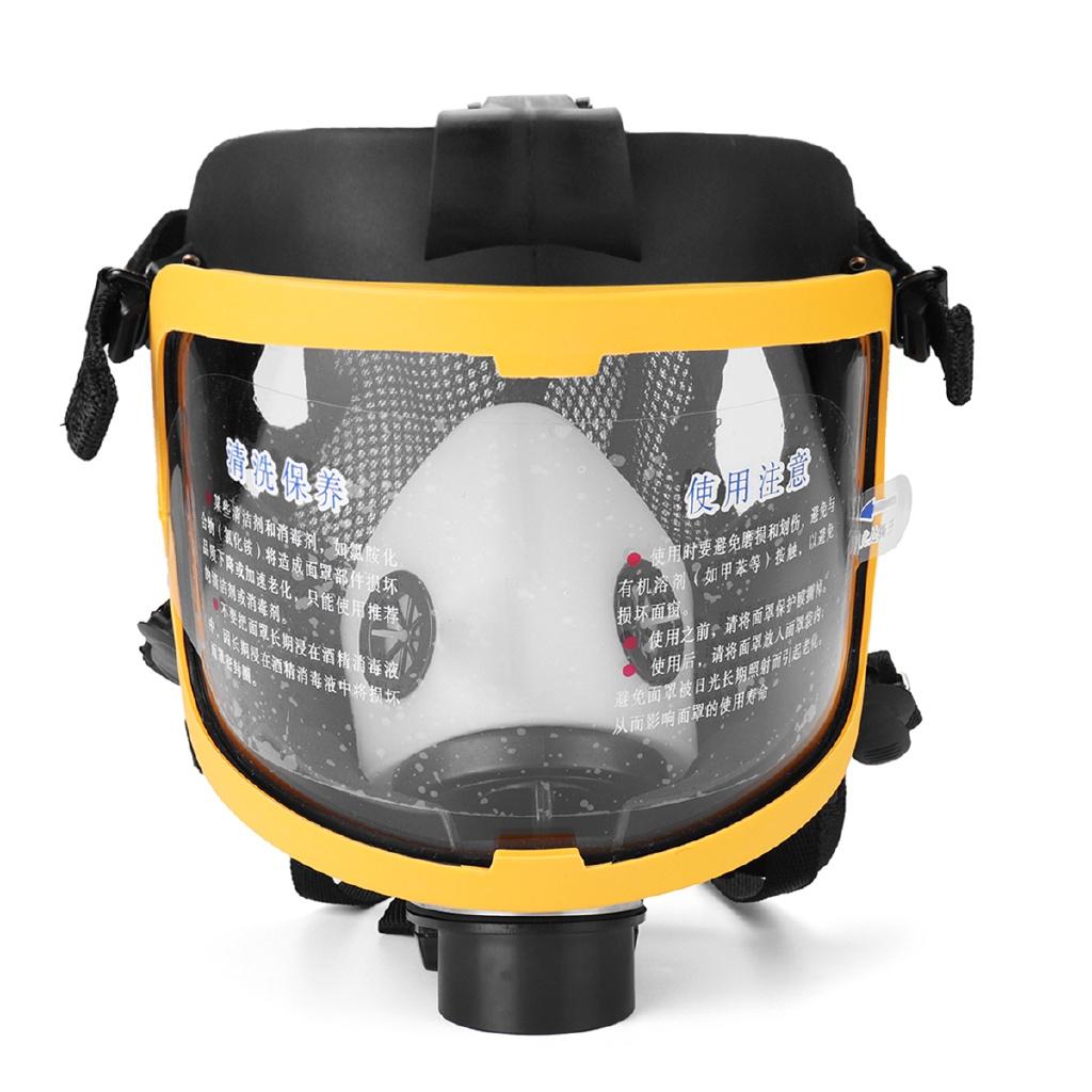 Electric Constant Flow Supplied Air Fed Full Face Gas Mask Respirator System Protective Mask Safety Supplies 1Set