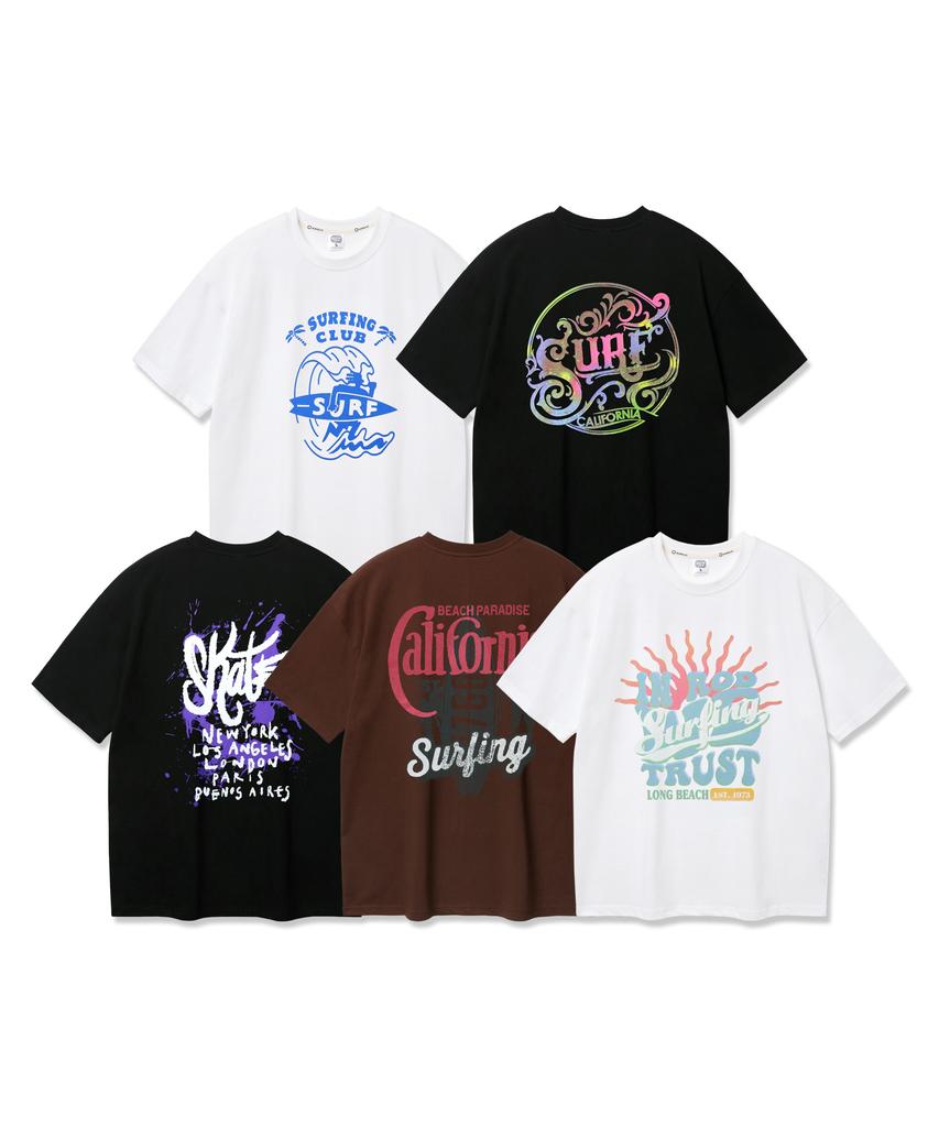 ALVINCLO Summer Oversized Printed Short Sleeve (Select 1 Of 5 Types - C Type)