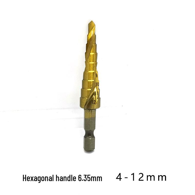 Hex Shank Pagoda Step Drill Bit for Metal