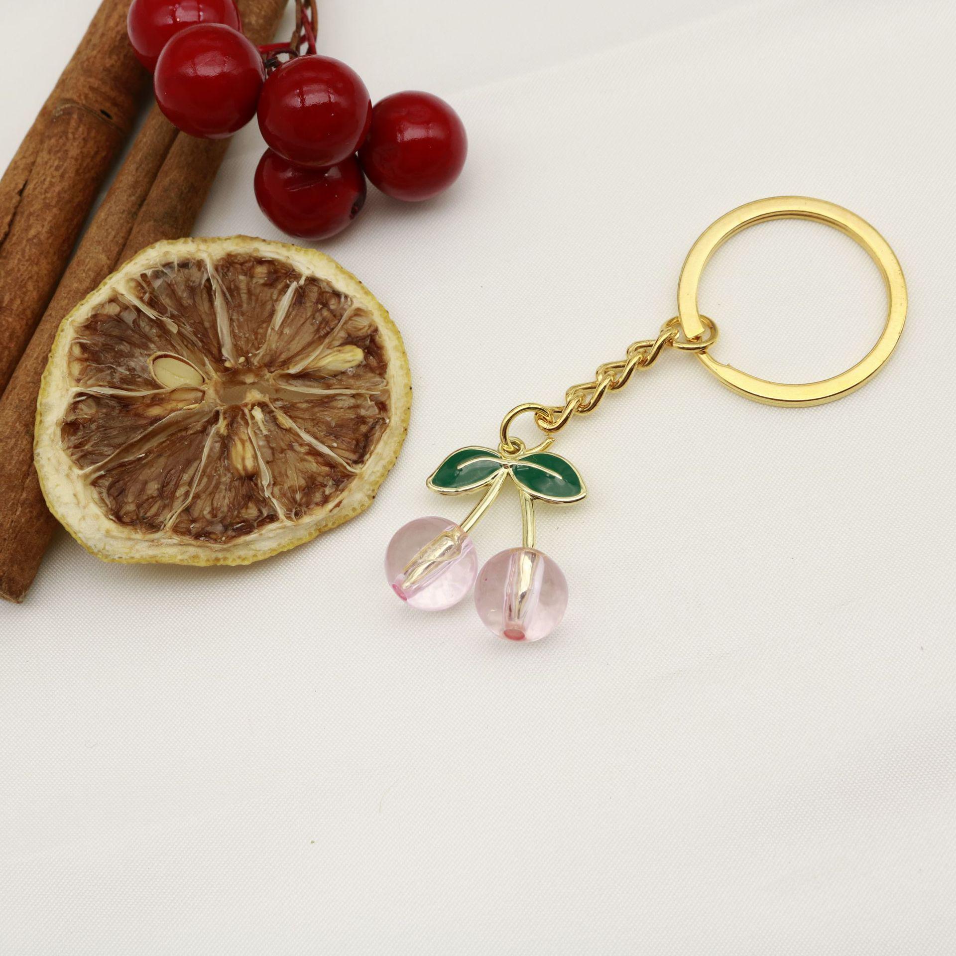 Cherry Red Transparent Mini Keychain & Phone Charm