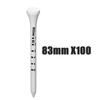 100pcs Wooden White Striped Golf Tee Digital Scale Golf Stand Base Golf Holder  Golf Accesories
