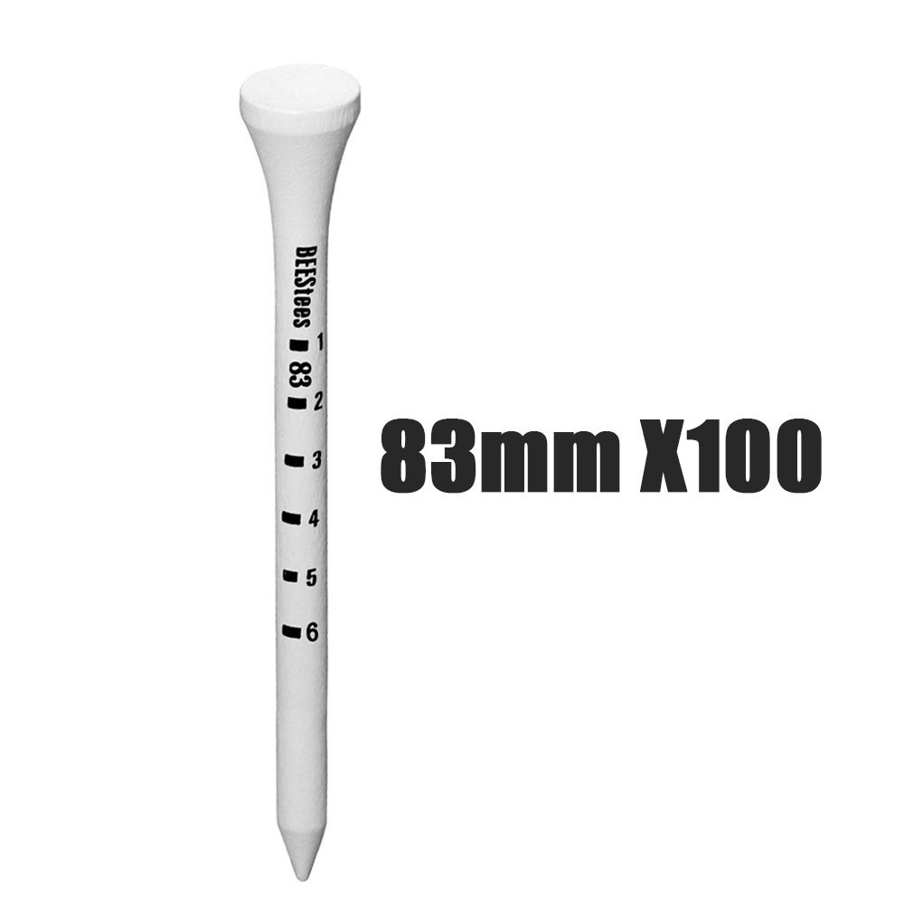 100pcs Wooden White Striped Golf Tee Digital Scale Golf Stand Base Golf Holder Golf Accesories