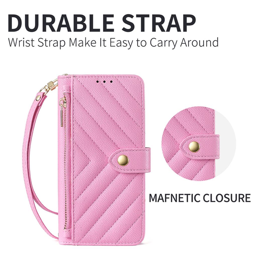 Crossbody Leather Wallet Cards Solt Phone Case for Samsung Galaxy S26 Plus S25 S24 FE S23 Ultra A16 A17 A26 A36 A37 A56 Cover