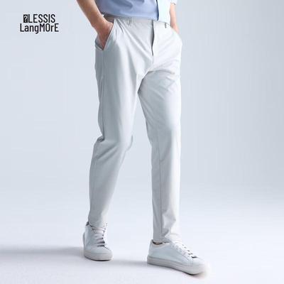 Lilang Men's Nylon-Spandex Blend Cropped Casual Pants