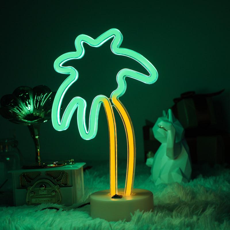 Creative LED Heart Neon Light - Romantic Atmosphere Table Lamp for Bedroom Decor