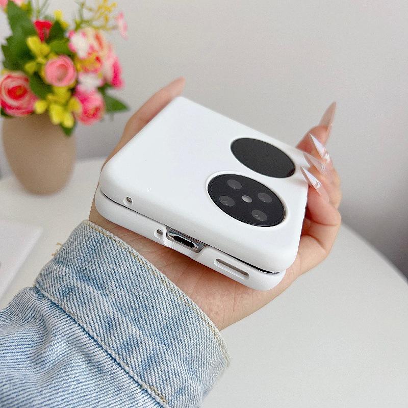 Magnetische effen kleur Huawei Pocket2 hoes - Valbestendig, Opvouwbaar, Scherm & PC Harde beschermhoes