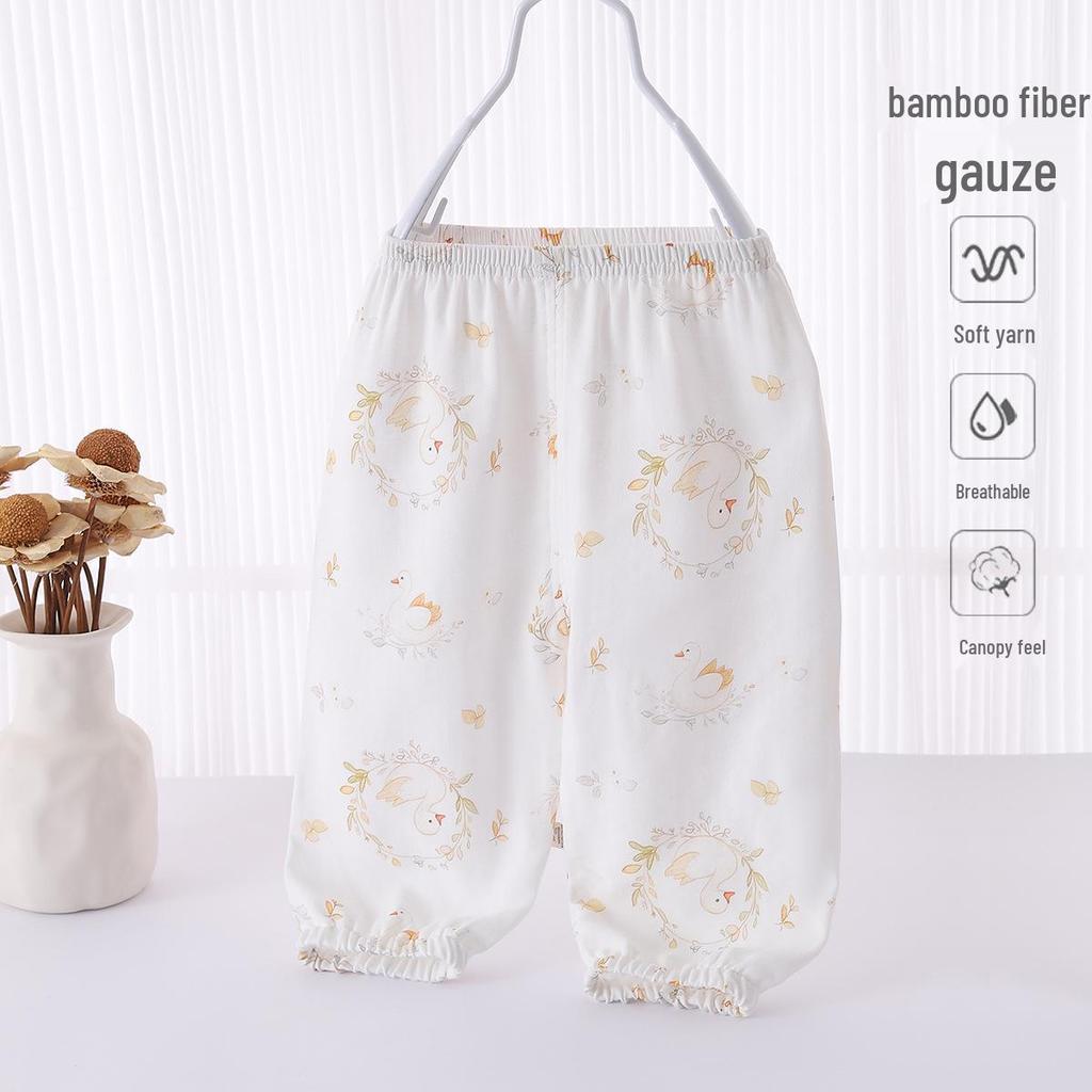 Summer Mosquito Repellent Pants for Babies: Casual, Thin, Lantern Style for Boys and Girls