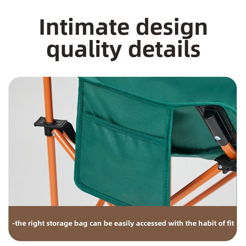 1PC Folding Moon Chair Portable Ultra Light Comfortable Saving Space Wear-resistant Picnic Gear Outdoor Camping Chair