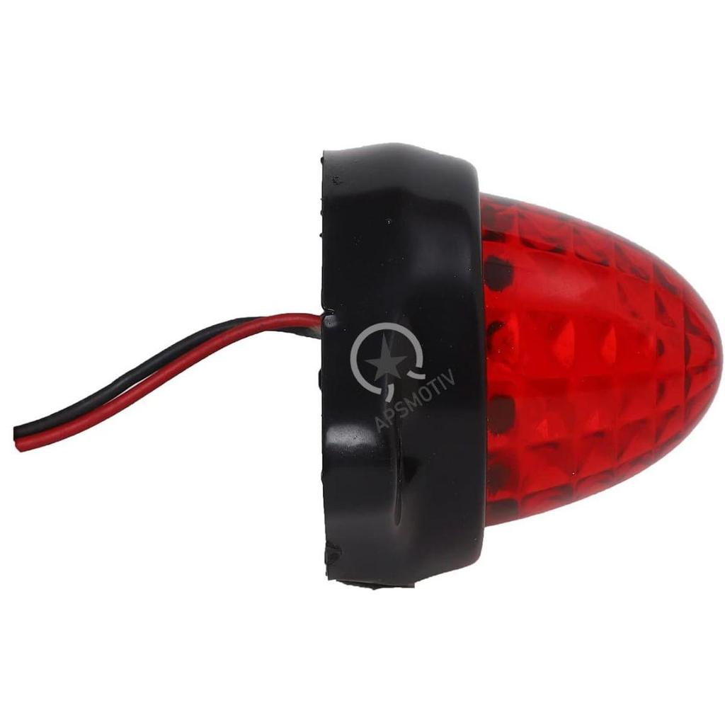 APSMOTIV 6Pack LED Side Marker Light 12V/24V Trailer Lights Red Truck Trailer Tail Lights for Truck RV Camper Van semi trucks Universal Fit