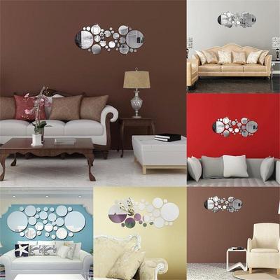 Modern Mirror Style Removable Decal Art Mural Wall Sticker Home Room DIY Decor