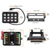 Mictuning 6/8/12 Gang RGB Switch Panel Led Work Light Bar Switches Box Controller for Universal Cars Truck Boat UTV 4X4 4WD